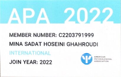 مدارک مینا سادات حسینی - روانشناس